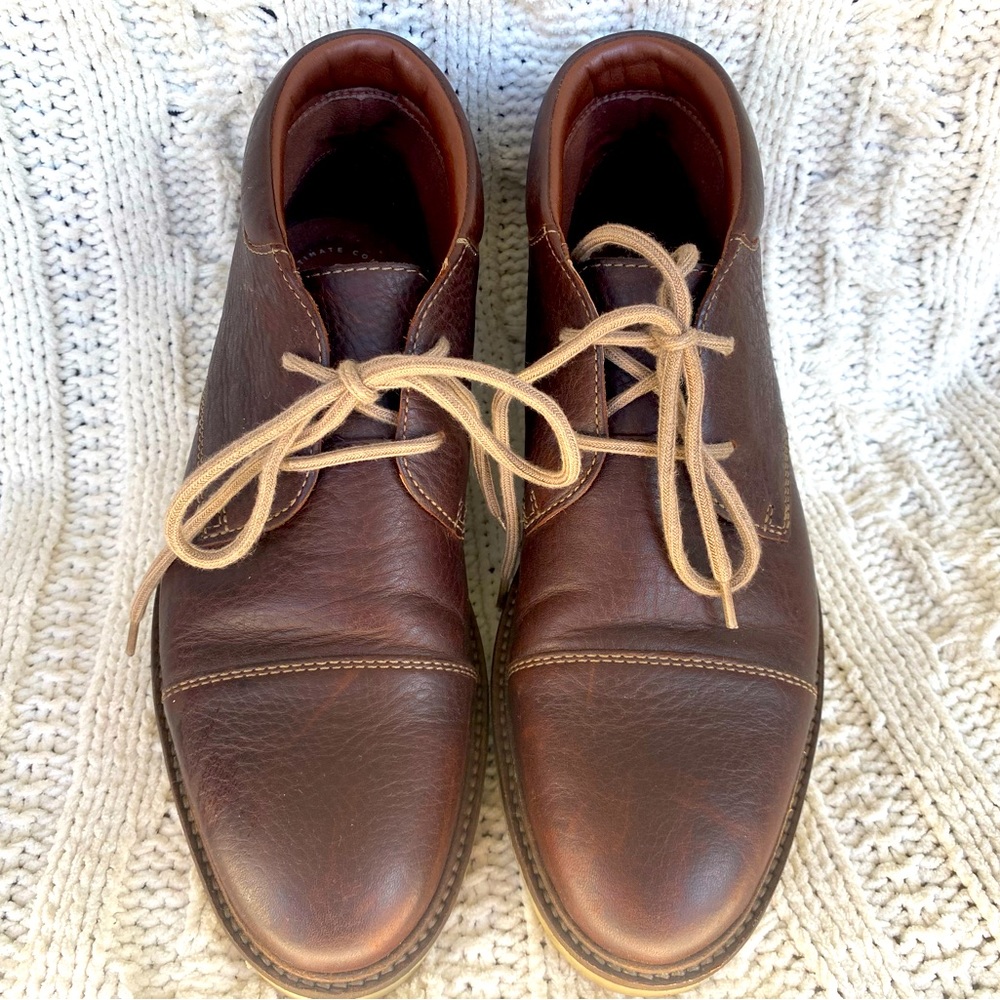 Clarks Collection Men's Grandin Top Chukka Boot Dark Brown Lace Up Size 7